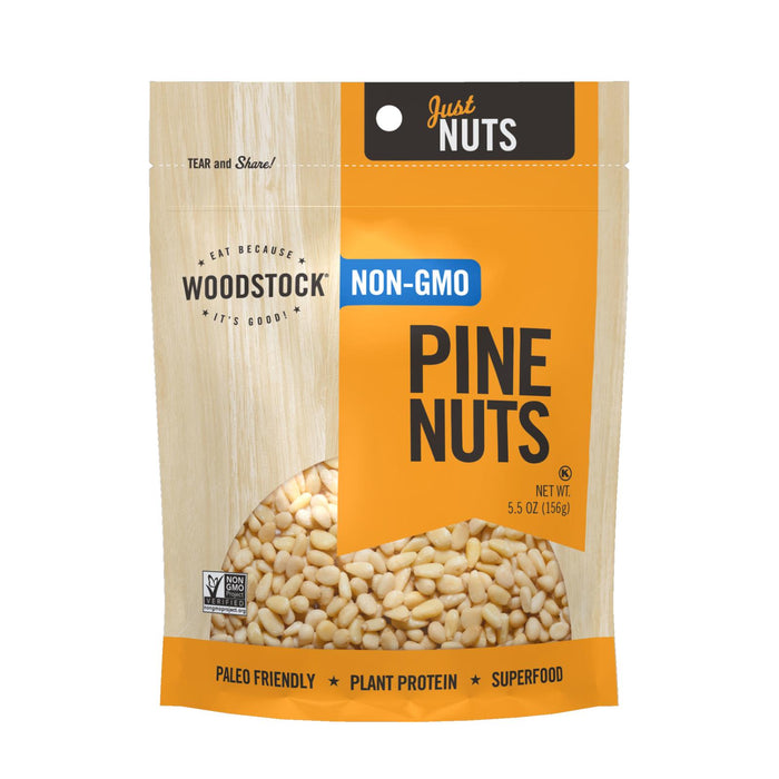 Woodstock Non-gmo Pine Nuts - Case Of 8 - 5.5 Oz.