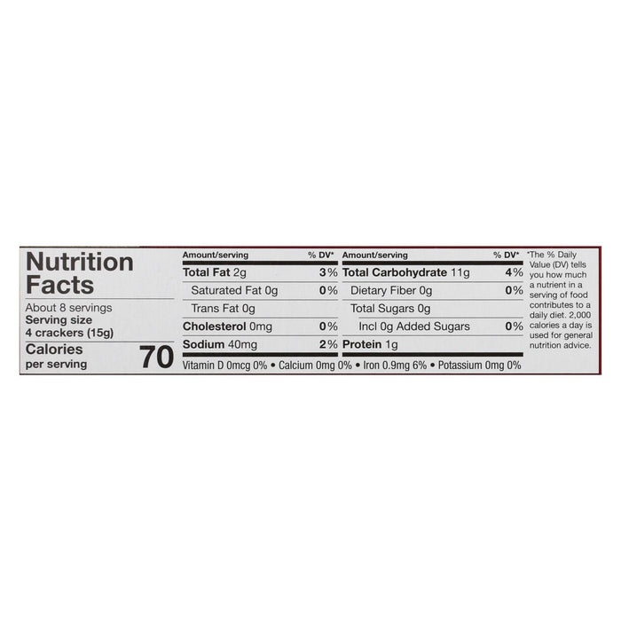 Wellington Toasted Sesame - Water Cracker - Case Of 12 - 4.4 Oz