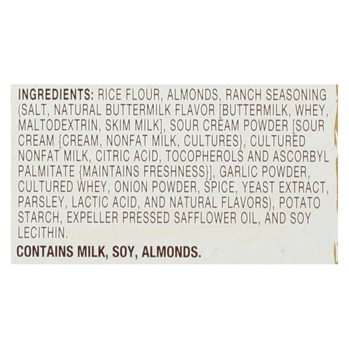 Blue Diamond - Nut Thins - Country Ranch - Case Of 12 - 4.25 Oz