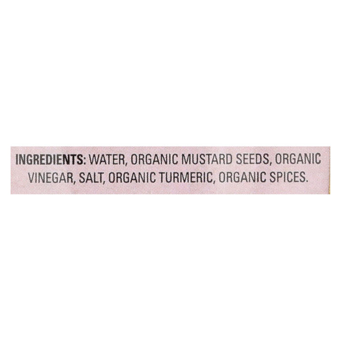 Organic Ville Stone Ground Organic - Mustard - Case Of 12 - 12 Oz