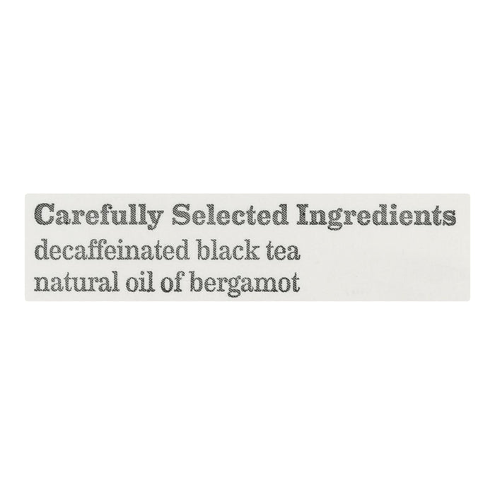 Bigelow Tea Earl Grey Decaffeinated Black Tea - Case Of 6 - 20 Bags.