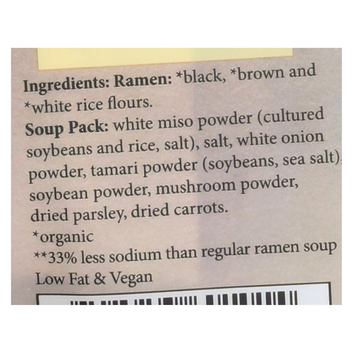 Lotus Foods Ramen - Organic - Forbidden Rice - With Miso Soup - 2.8 Oz - Case Of 10.