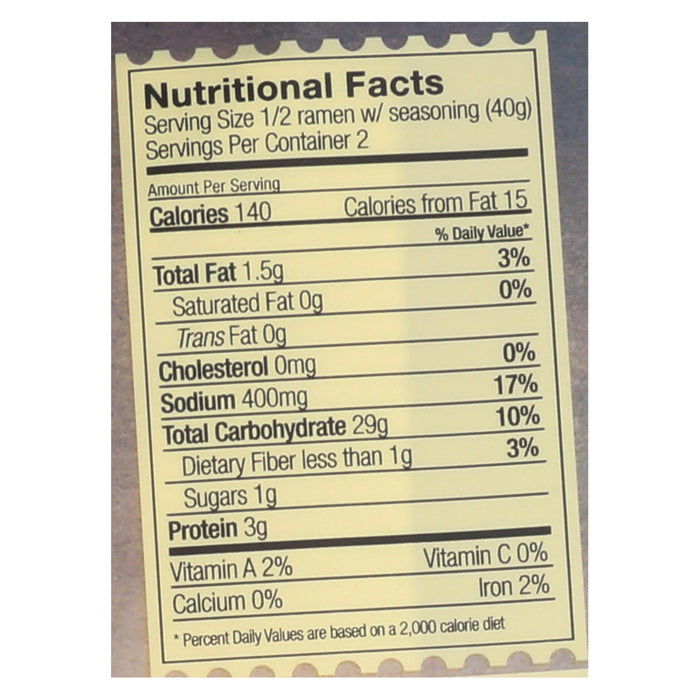 Lotus Foods Ramen - Organic - Forbidden Rice - With Miso Soup - 2.8 Oz - Case Of 10.