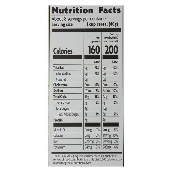 Nature's Path Organic Corn Flakes Cereal - Fruit Juice Sweetened -Case Of 12 - 10.6 Oz.