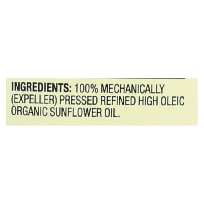 Spectrum Naturals High Heat Refined Organic Sunflower Oil - Case Of 12 - 32 Fl Oz
