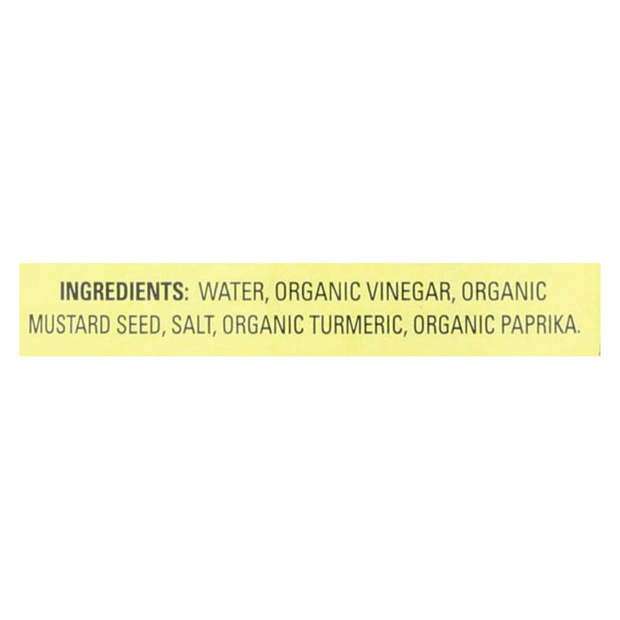 Organic Ville Organic Yellow - Mustard - Case Of 12 - 12 Oz