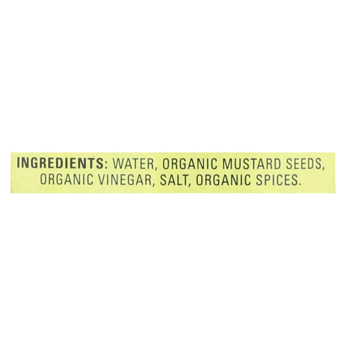 Organic Ville Organic Mustard - Stone Ground - Case Of 12 - 12 Oz