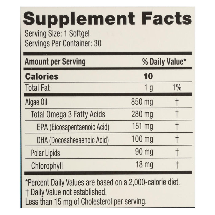 Iwi - Supp Alge Epa/dha Omega3 - Ea Of 1-30 Sgel.