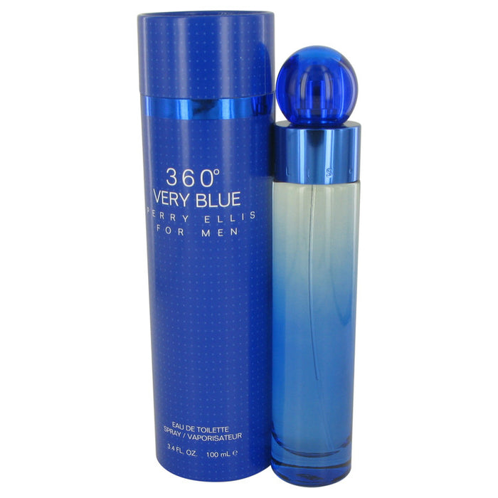 Perry Ellis 360 Very Blue by Perry Ellis Eau De Toilette Spray 3.4 oz for Men.