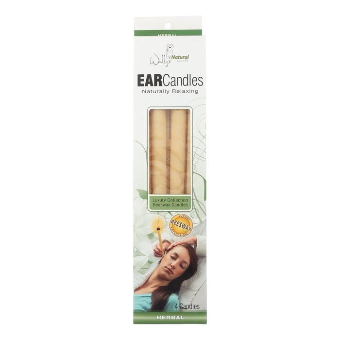 Wally's Natural Ear Candles – Beeswax & Herbal Infusion (4pk) – Natural Wellness for Ear Comfort
