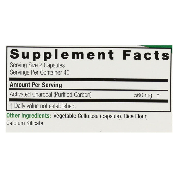 Nature's Answer - Charcoal - Activated Purified - 90 Softgels.