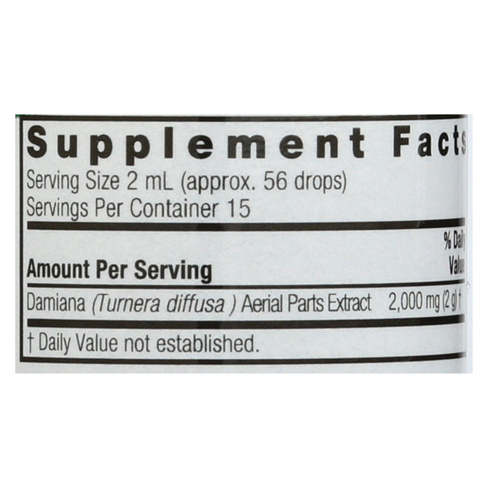 Nature's Answer - Damiana Leaf Alcohol Free - 1 Fl Oz.