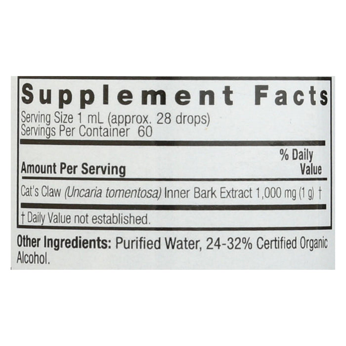 Nature's Answer - Cat's Claw Inner Bark - 2 Fl Oz.