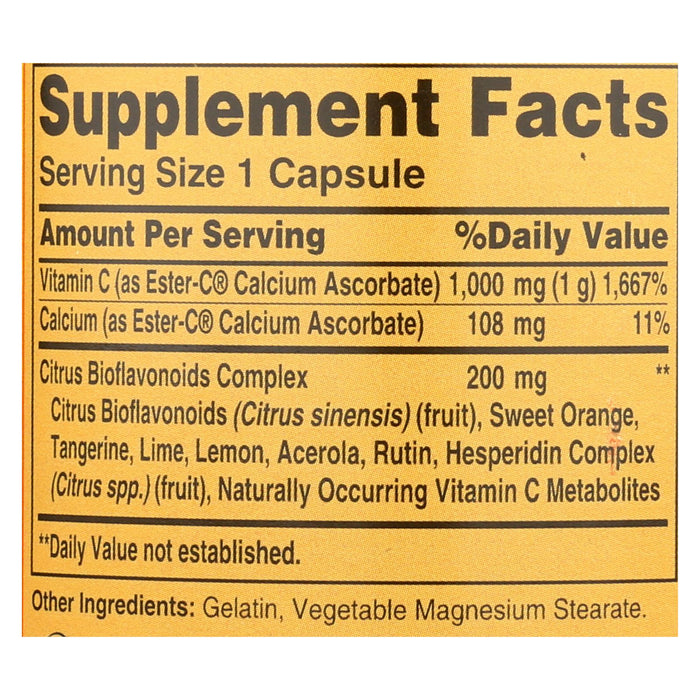 American Health - Ester-c With Citrus Bioflavonoids - 1000 Mg - 90 Capsules.