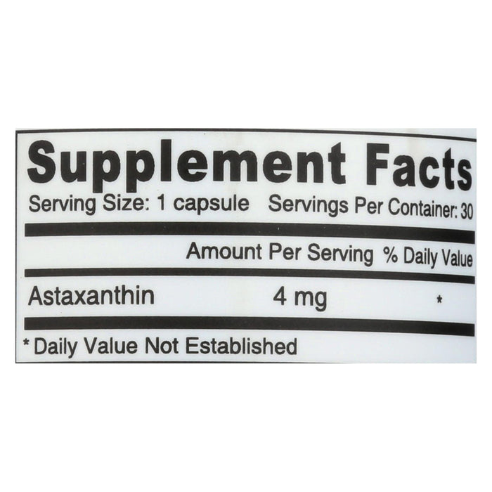 Deva Vegan Vitamins - Astaxanthin Super Antioxidant - 4 Mg - 30 Capsules.