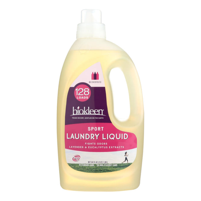 Biokleen Laundry Liquid -Sport - 64 Oz