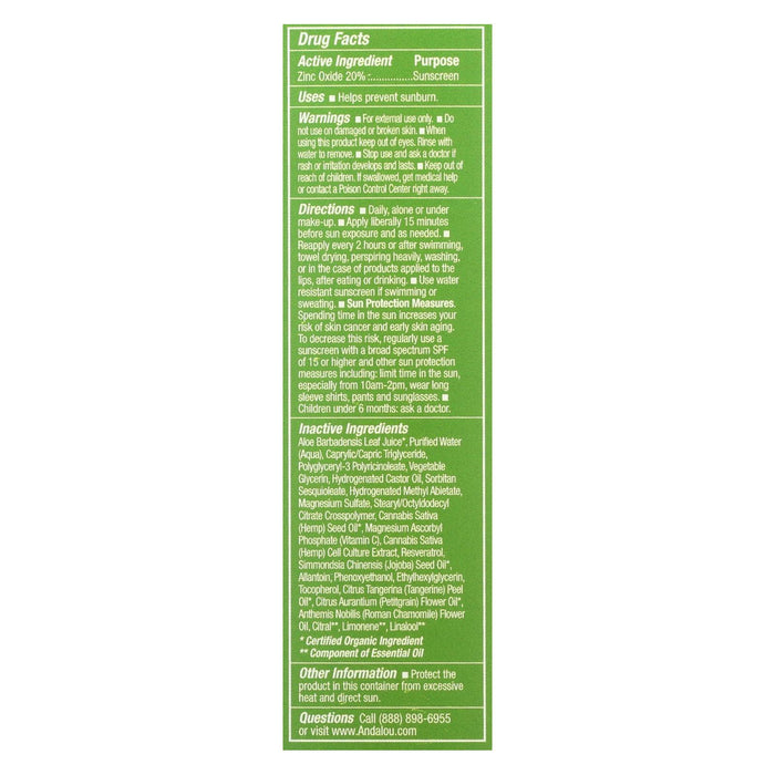 Andalou Naturals - Cannacell Sun Buddy Spf 30 - 2.7 Fl Oz