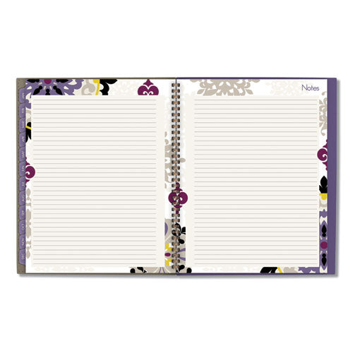 Vienna Weekly/monthly Appointment Book, Geometric Artwork, .11 X 8.5, Purple/tan Cover, 12-month (jan To Dec): 2025