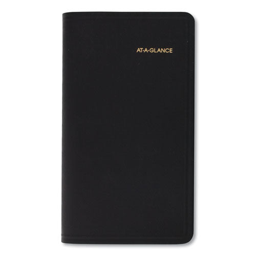 Compact Weekly Appointment Book, 6.25 X 3.25, Black Cover, 12-month (jan To Dec): 2025.