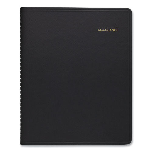 24-hour Daily Appointment Book, 11 X 8.5, Black Cover, 12-month (jan To Dec): 2025.