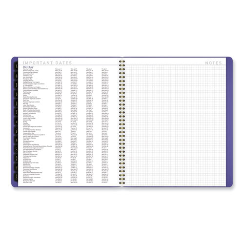 Contemporary Monthly Planner, 11.38 X 9.63, Purple Cover, 12-month (jan To Dec): 2025.