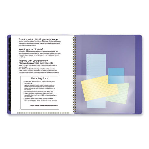 Contemporary Monthly Planner, 11.38 X 9.63, Purple Cover, 12-month (jan To Dec): 2025.