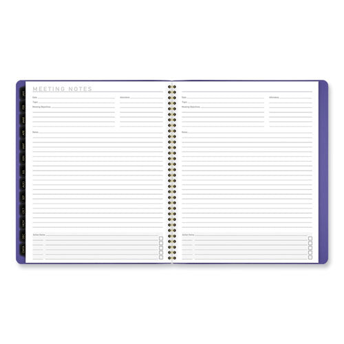 Contemporary Monthly Planner, 11.38 X 9.63, Purple Cover, 12-month (jan To Dec): 2025.