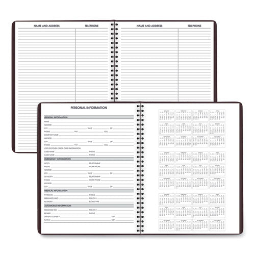 Weekly Appointment Book, 11 X 8.25, Winestone Cover, 13-month: Jan 2025 To Jan 2026.