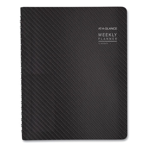 Contemporary Weekly/monthly Planner, Vertical-column Format, 11 X 8.25, Graphite Cover, 12-month (jan To Dec): 2025.