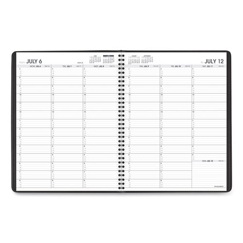 Weekly Appointment Book, 11 X 8.25, Black Cover,14-month (july To Aug): 2024 To 2025