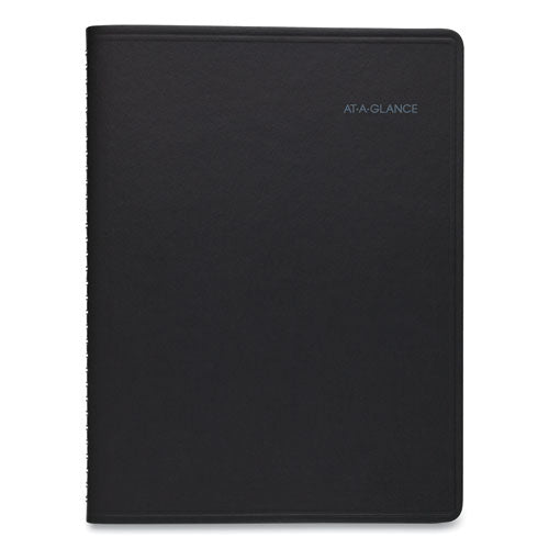 Quicknotes Weekly Vertical-column Format Appointment Book, 11 X 8.25, Black Cover, 12-month (jan To Dec): 2025.