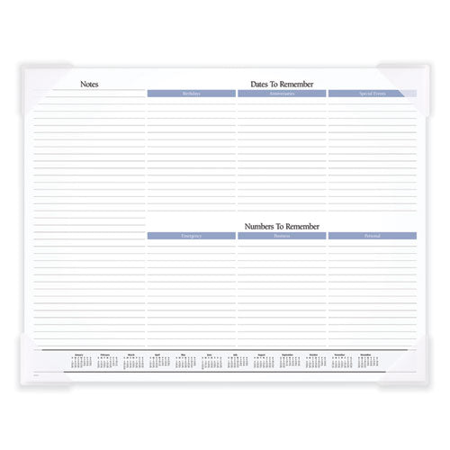 Seascape Panoramic Desk Pad, Seascape Panoramic Photography, 22 X 17, White Sheets, Clear Corners, 12-month (jan-dec): 2025.