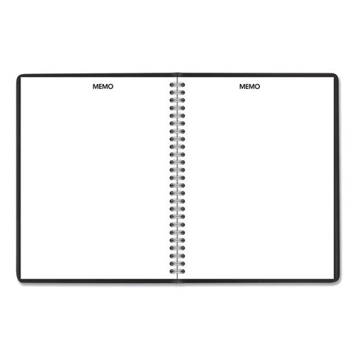 Dayminder Monthly Planner With Notes Column, Ruled Blocks, 8.75 X 7,Black Cover, 12-month (jan To Dec): 2025