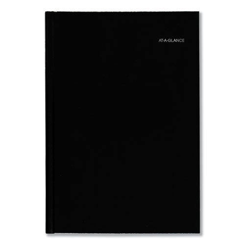 Dayminder Hard-cover Monthly Planner, Ruled Blocks, 11.75 X 8, Black Cover, 14-month: Dec 2024 To Jan 2026.