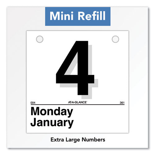 Today Is Daily Wall Calendar Refill, 6 X 6, White Sheets, 12-month (jan To Dec): 2025.