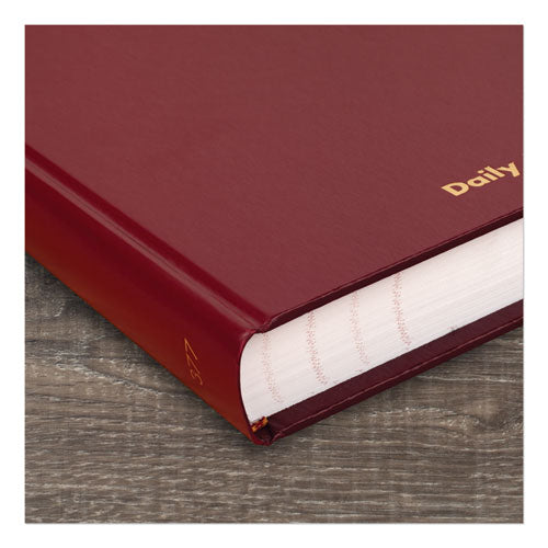 Standard Diary Daily Journal, 2025 Edition, Wide/legal Rule, Red Cover, (210) 12 X 7.75 Sheets.