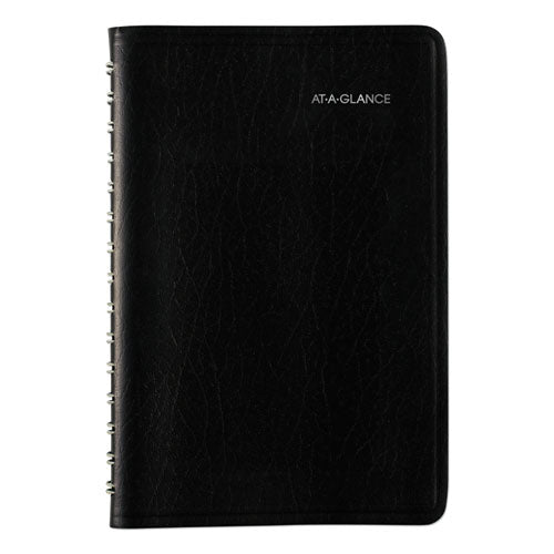 Dayminder Daily Appointment Book, 8 X 5, Black Cover, 12-month (jan To Dec): 2025.