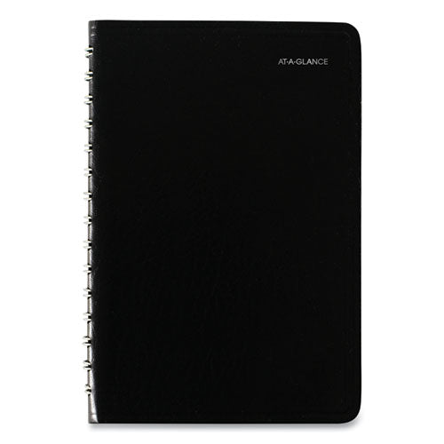 Dayminder Daily Appointment Book, 8 X 5, Black Cover, 12-month (jan To Dec): 2025.