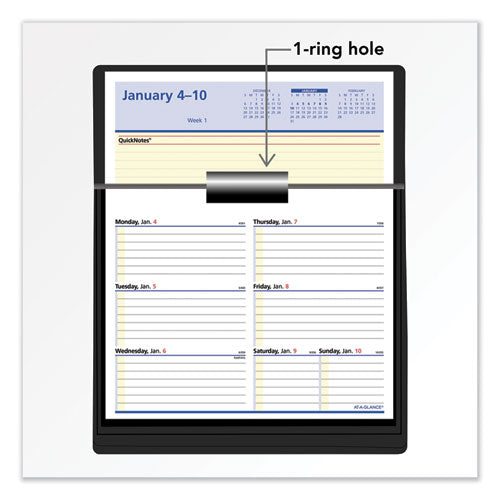 Flip-a-week Desk Calendar Refill With Quicknotes, 7 X 6, White Sheets, 12-month (jan To Dec): 2025.