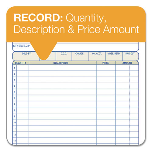 2-part Sales Book, 18 Lines, Two-part Carbon, 7.94 X 5.56, 50 Forms Total.