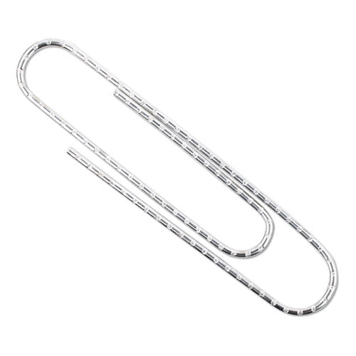 Premium Heavy-gauge Wire Paper Clips, Jumbo, Nonskid, Silver, 100 Clips/box, 10 Boxes/pack.