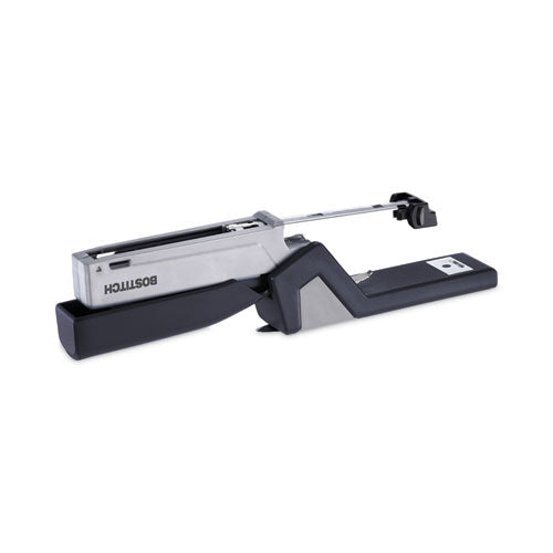 Injoy One-finger 3-in-1 Eco-friendly Compact Stapler, 20-sheet Capacity, Black.
