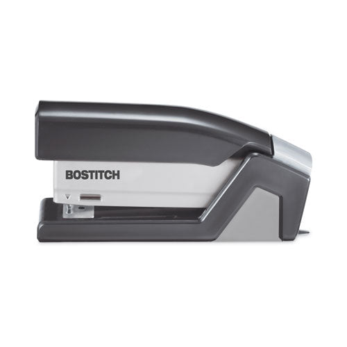 Injoy One-finger 3-in-1 Eco-friendly Compact Stapler, 20-sheet Capacity, Black.