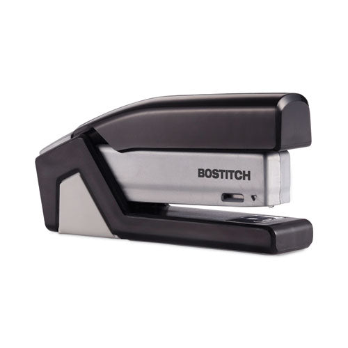 Injoy One-finger 3-in-1 Eco-friendly Compact Stapler, 20-sheet Capacity, Black.