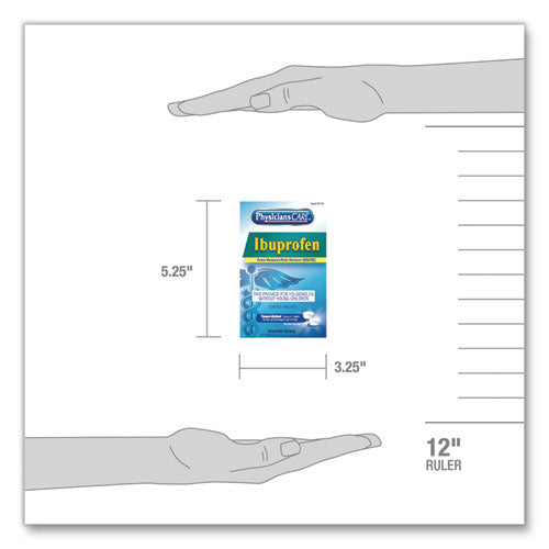 Ibuprofen Pain Reliever, Two-pack, 125 Packs/box.