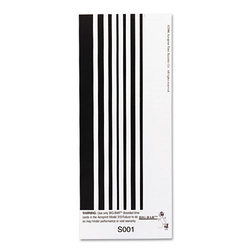 Time Clock Cards For Acroprint Att310, One Side, 4 X 10, 200/pack.