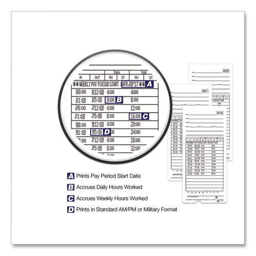 Atr480 Time Clock And Accessories Bundle, Digital Display, White/charcoal.