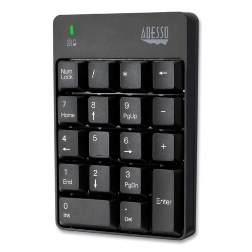 Wkb6010ub Wireless 18-key Numeric Usb Keypad, Black.