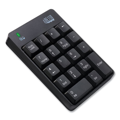 Wkb6010ub Wireless 18-key Numeric Usb Keypad, Black.