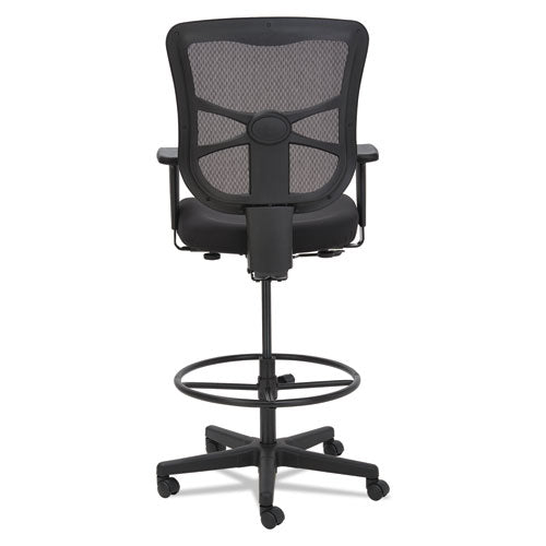 Alera Elusion Series Mesh Stool, Supports Up To 275 Lb, 22.6" To 31.6" Seat Height, Black.